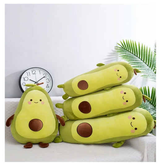 Kawaii Avocado Plushie β Soft & Smiley