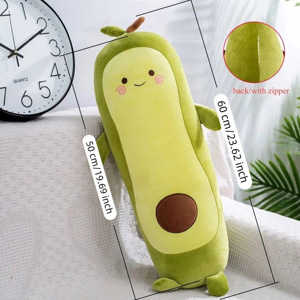 Kawaii Avocado Plushie – Soft & Smiley