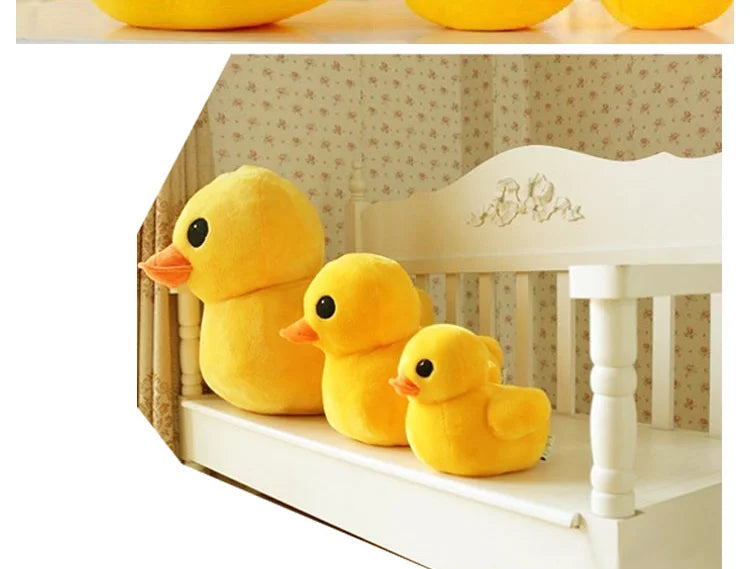 Big Yellow Duck Mini Plush – Cute Soft Cartoon Toy