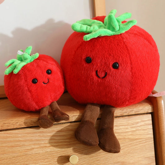 Kawaii Tomato Plushie – Soft & Cute