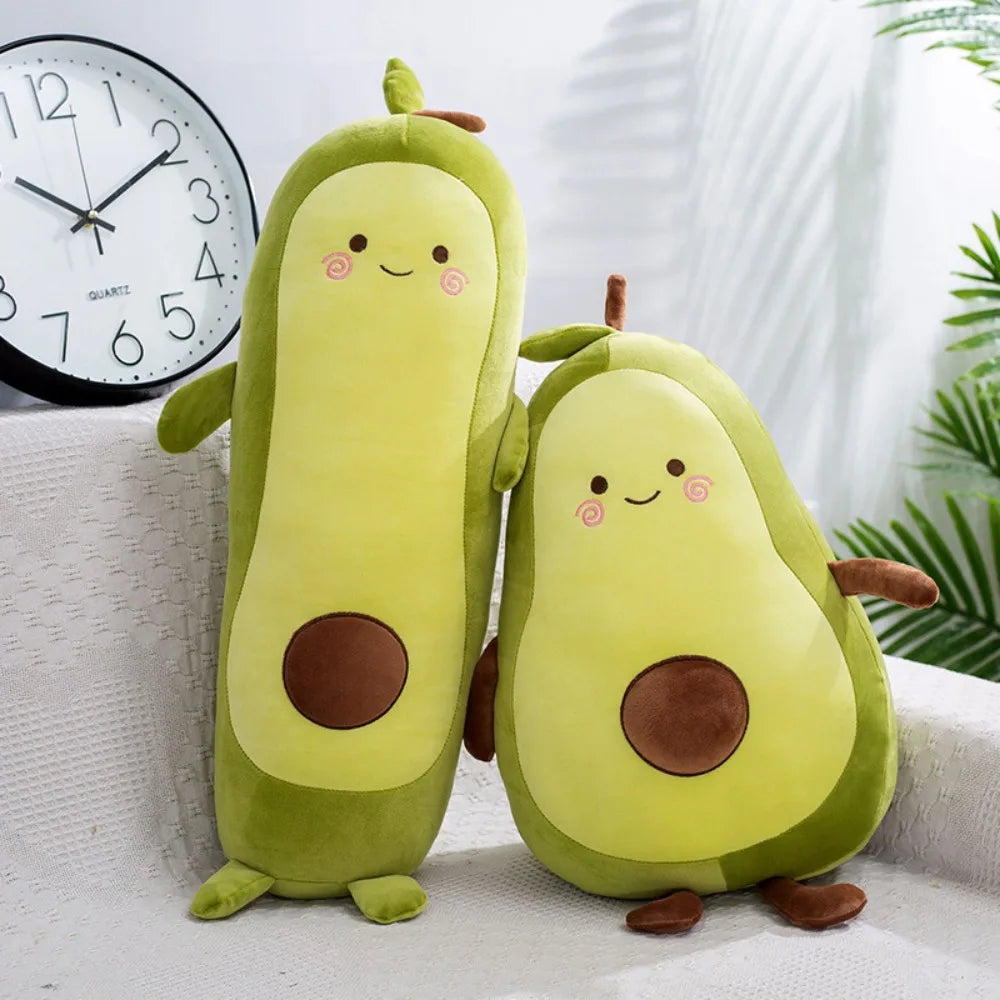Kawaii Avocado Plushie – Soft & Smiley