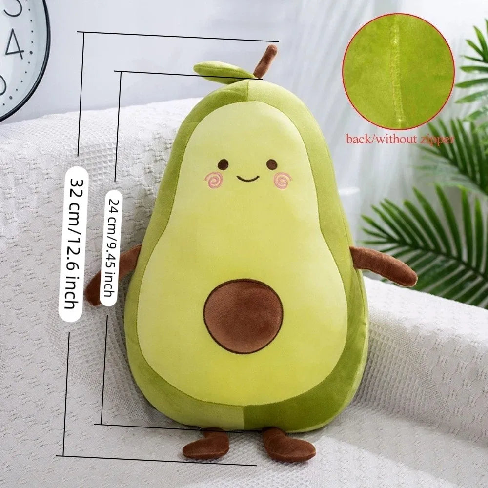 Kawaii Avocado Plushie – Soft & Smiley