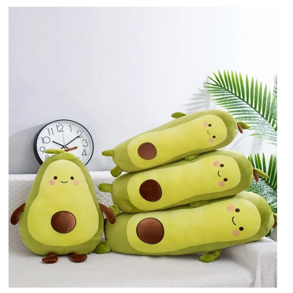 Kawaii Avocado Plushie – Soft & Smiley