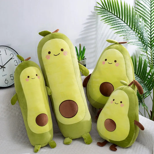 Kawaii Avocado Plushie – Soft & Smiley