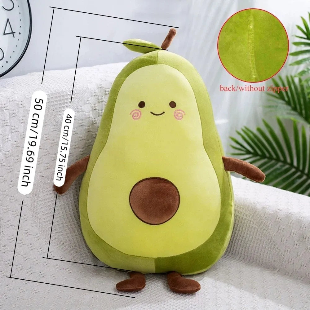 Kawaii Avocado Plushie – Soft & Smiley