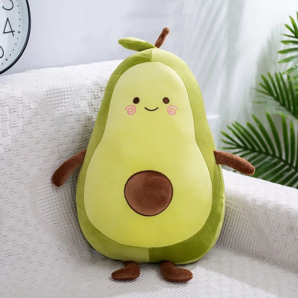 Kawaii Avocado Plushie – Soft & Smiley